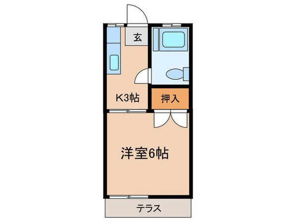 ピュアタウン東海大学駅前の物件間取画像